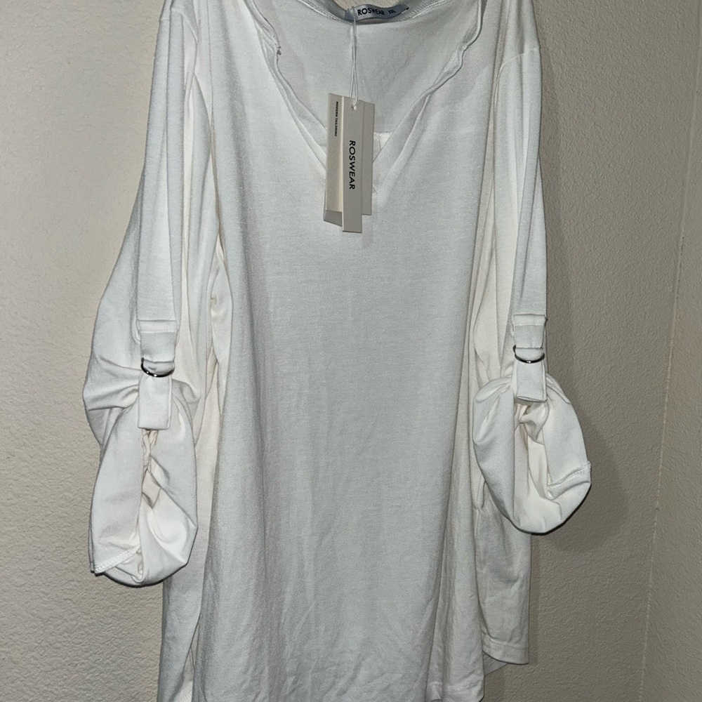 Loveappella White Long Sleeve Dress